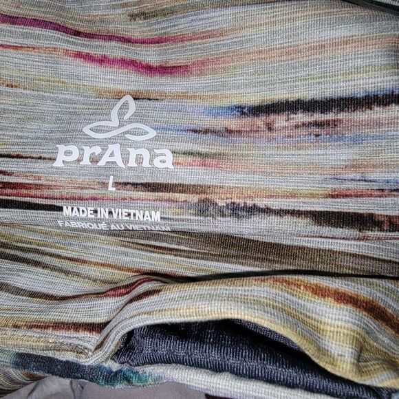 PrAna Electa Leggings II Multi Striations tights size Large - Picture 8 of 8